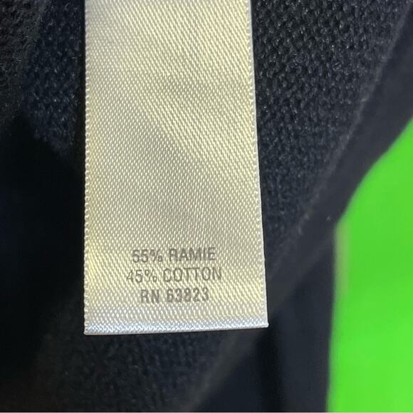 CJ Banks, Ramie Knit Cowl Neck Sweater, Flower details on the neckline. Size 1X - Picture 4 of 6